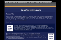 free css xhtml website template