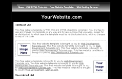 free css xhtml website template