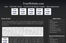 free css and xhtml website template