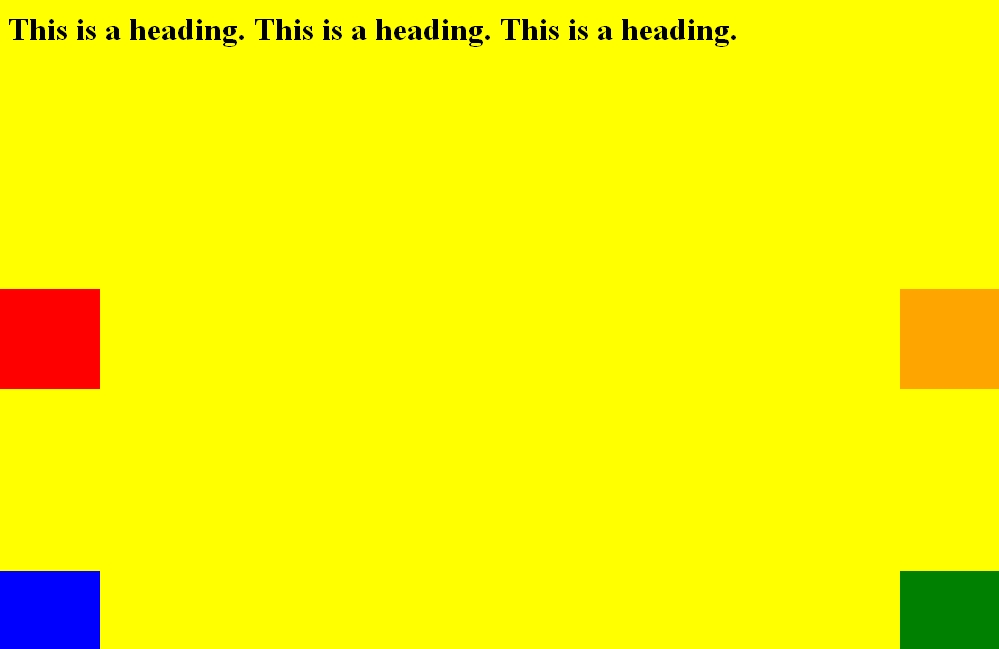 css positioning tutorial example by web development tutorials.com